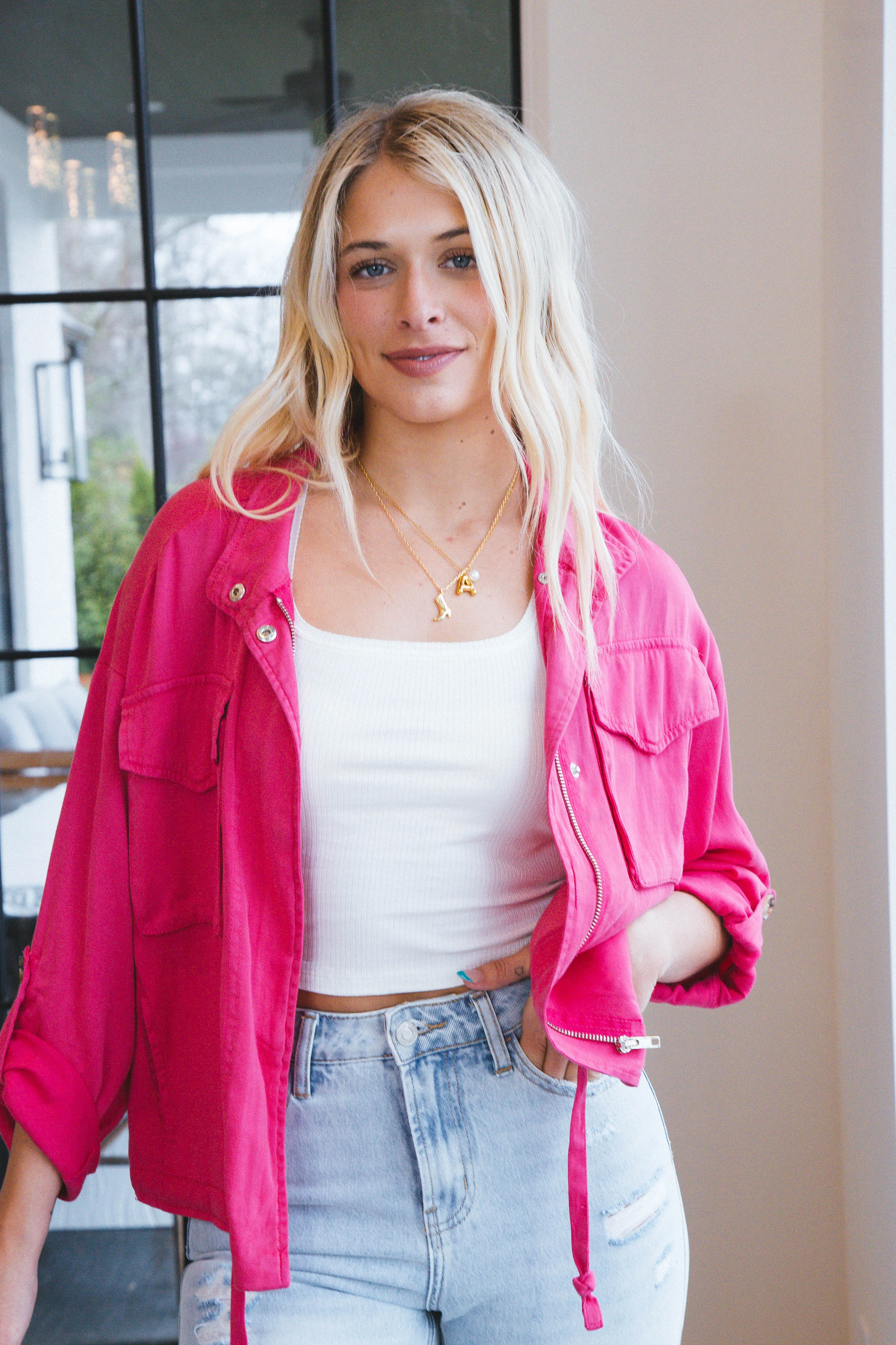 Rogue Utility Jacket, Pink Berry | Velvet Heart