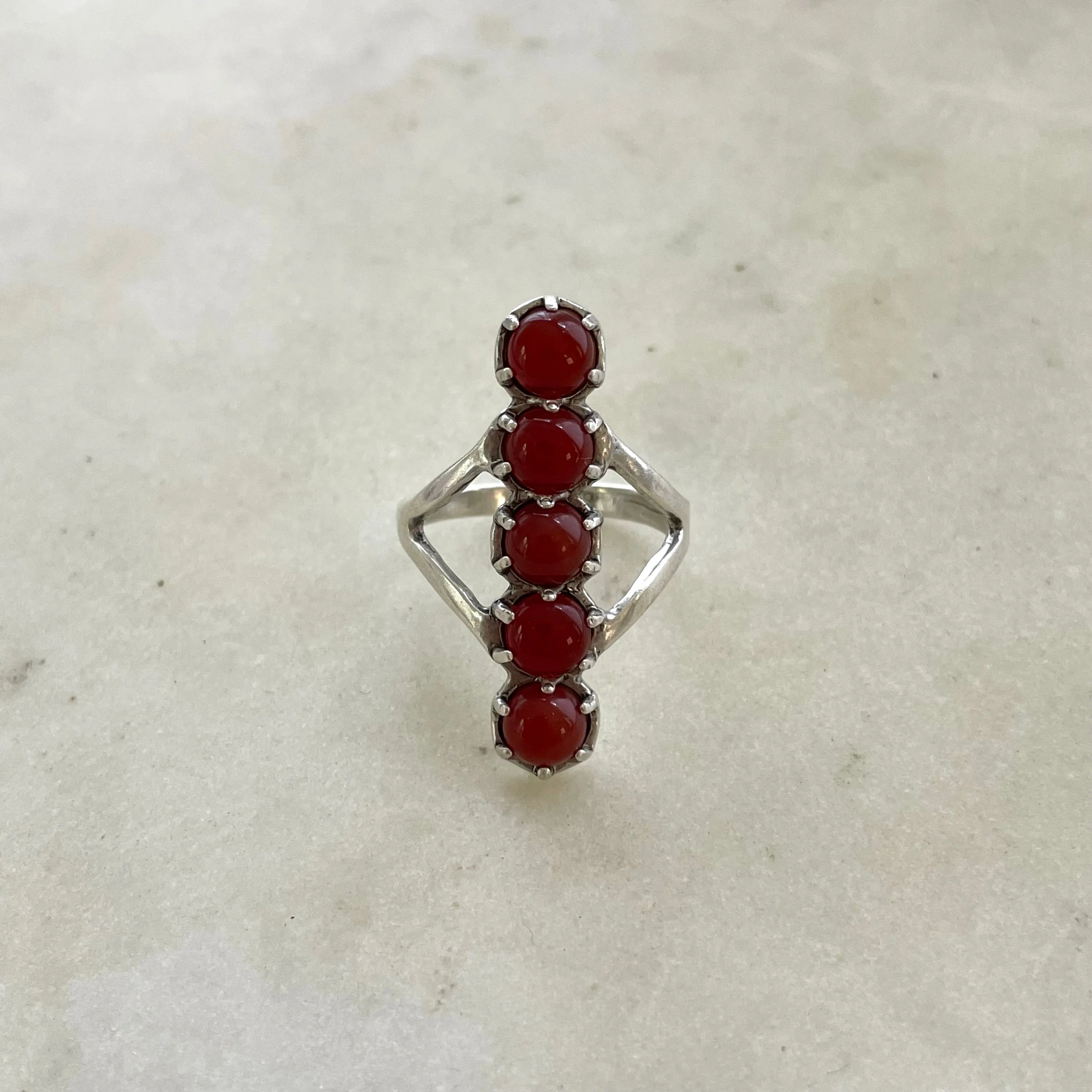 ROW RING - CARNELIAN