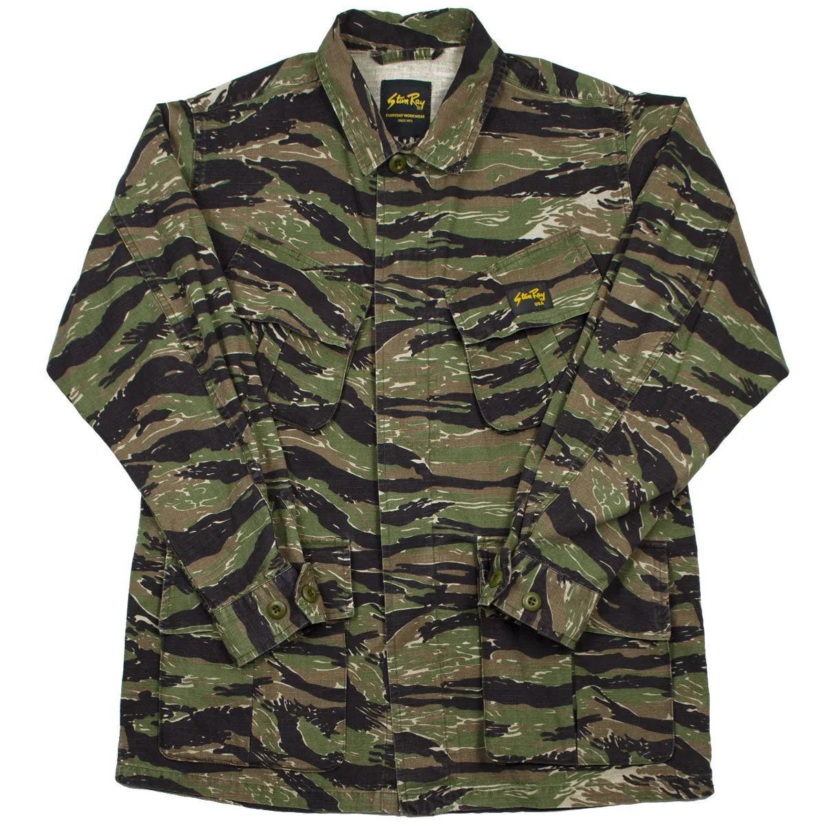 Stan Ray - Tropical Jacket - Stonewashed Tigerstripe Camo