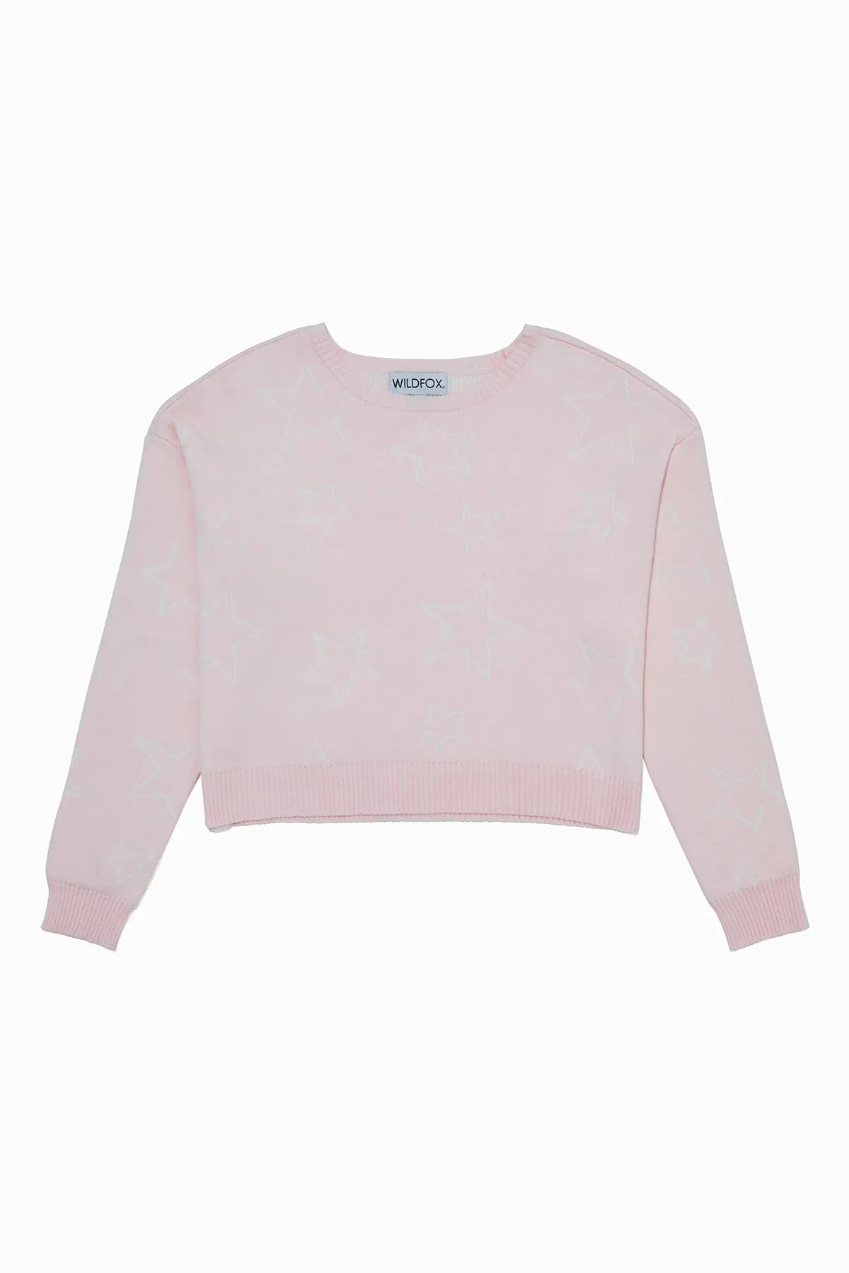 Star Intarsia Sweater | Heavenly Pink