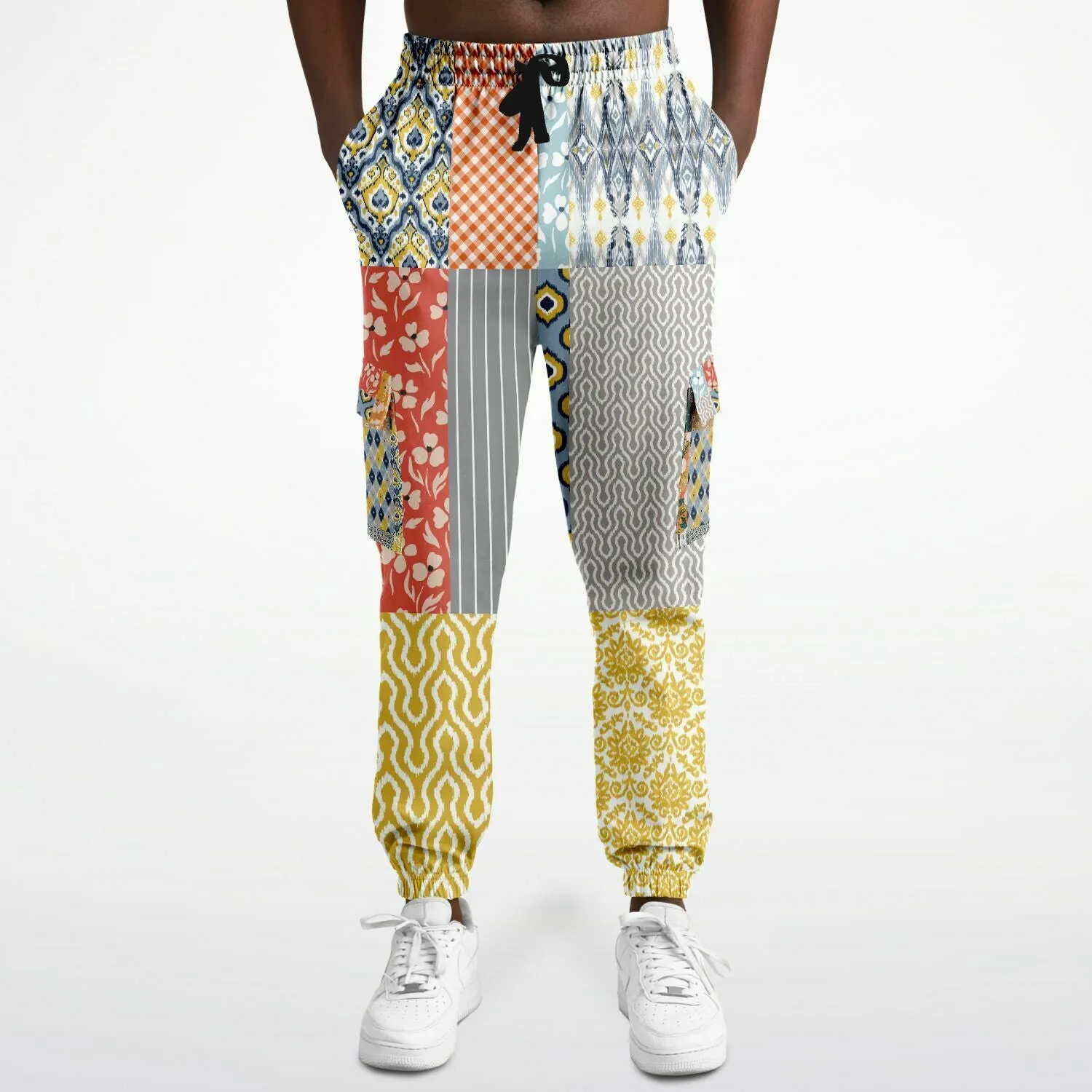 Tallulah Bankhead Yellow Patchwork Unisex Cargo Sweats