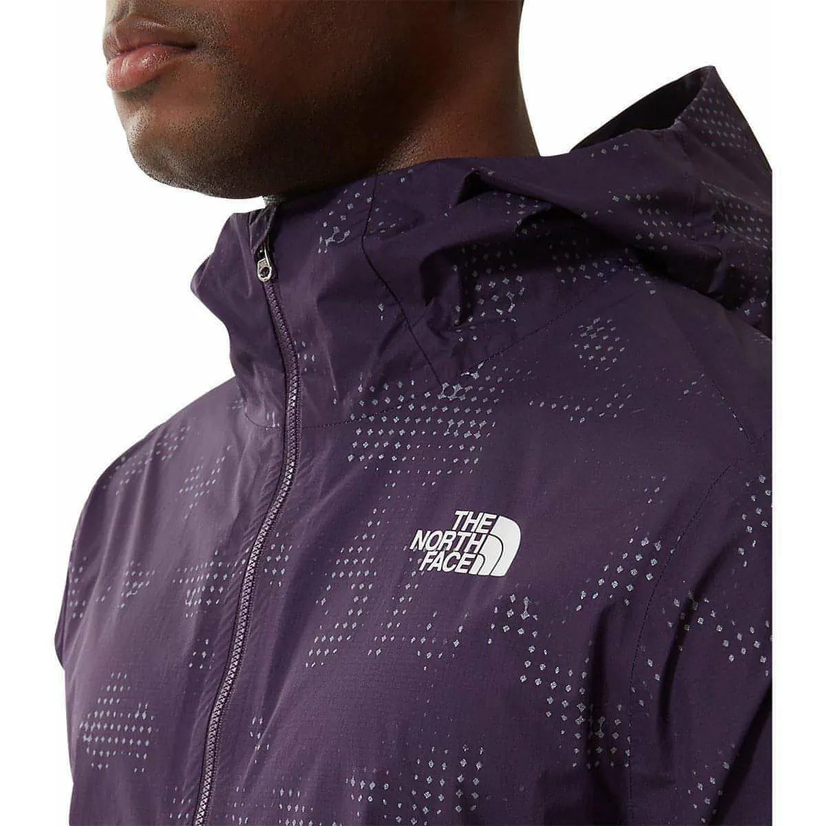 The North Face First Dawn Printed Mens Running Jacket - Purple