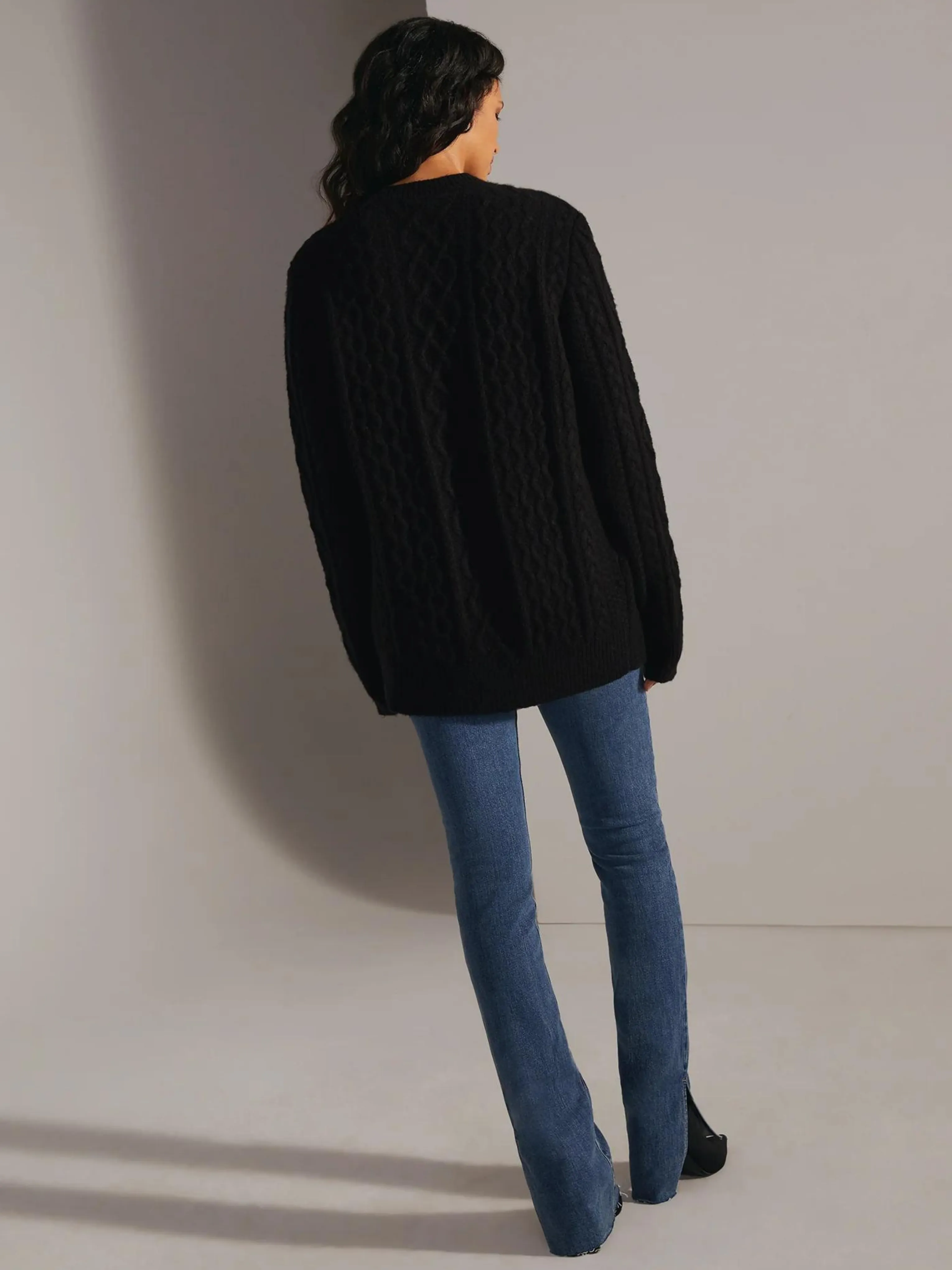 The Oversized Cardigan in Black