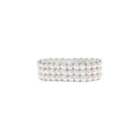 TRIPLE ROW PEARL BRACELET