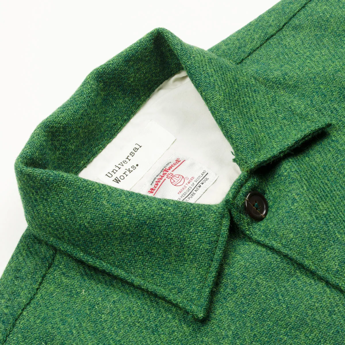 Universal Works - Easy Over Jacket Harris Tweed - Green