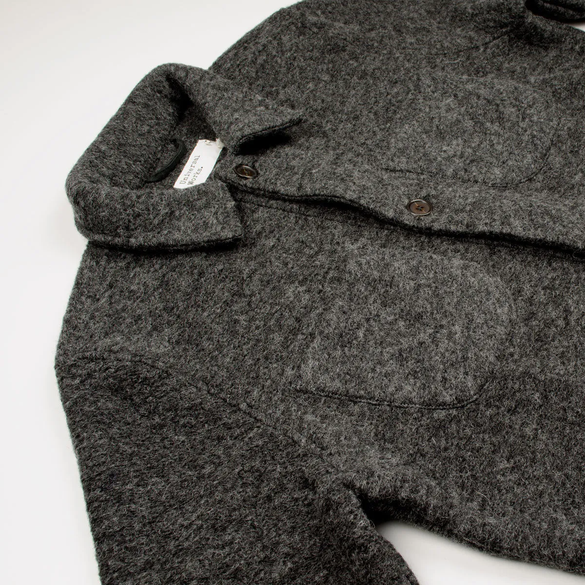 Universal Works - Lumber Jacket Wool Fleece - Charcoal