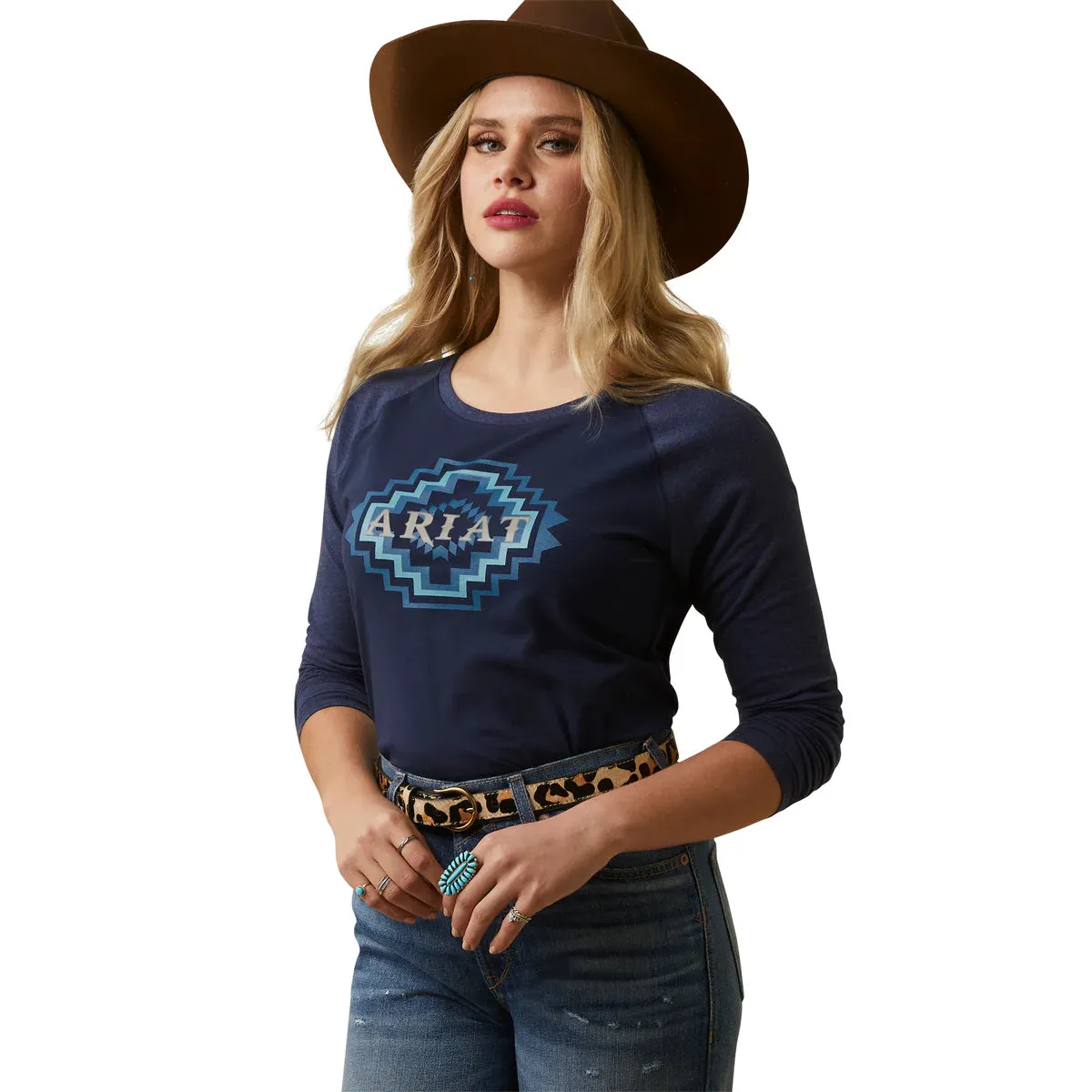 Womens Ariat Tucson Baseball Tee