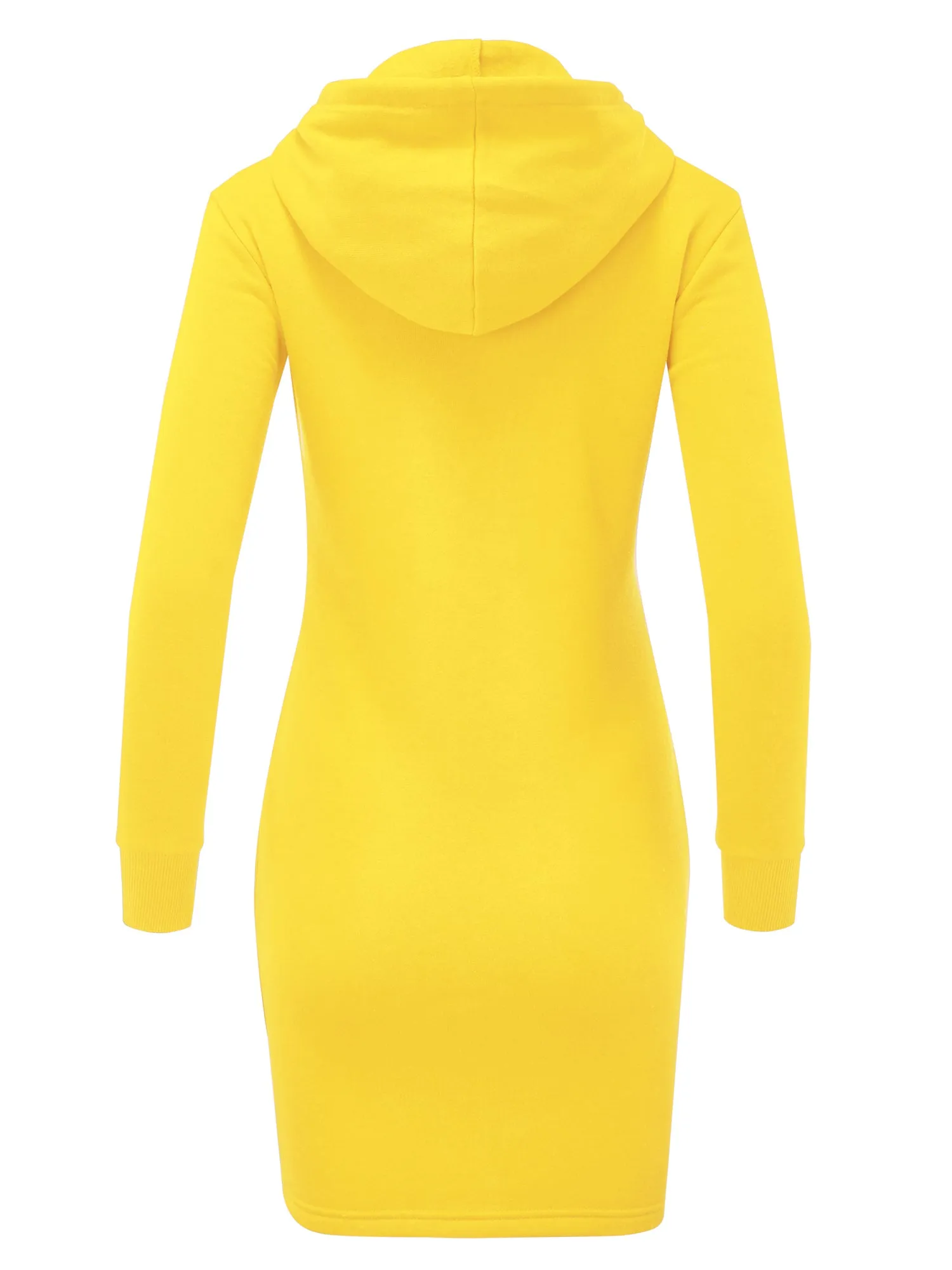 Women's Slim Fit Long Sleeve Fleece Sweater Dress (FWD1151)