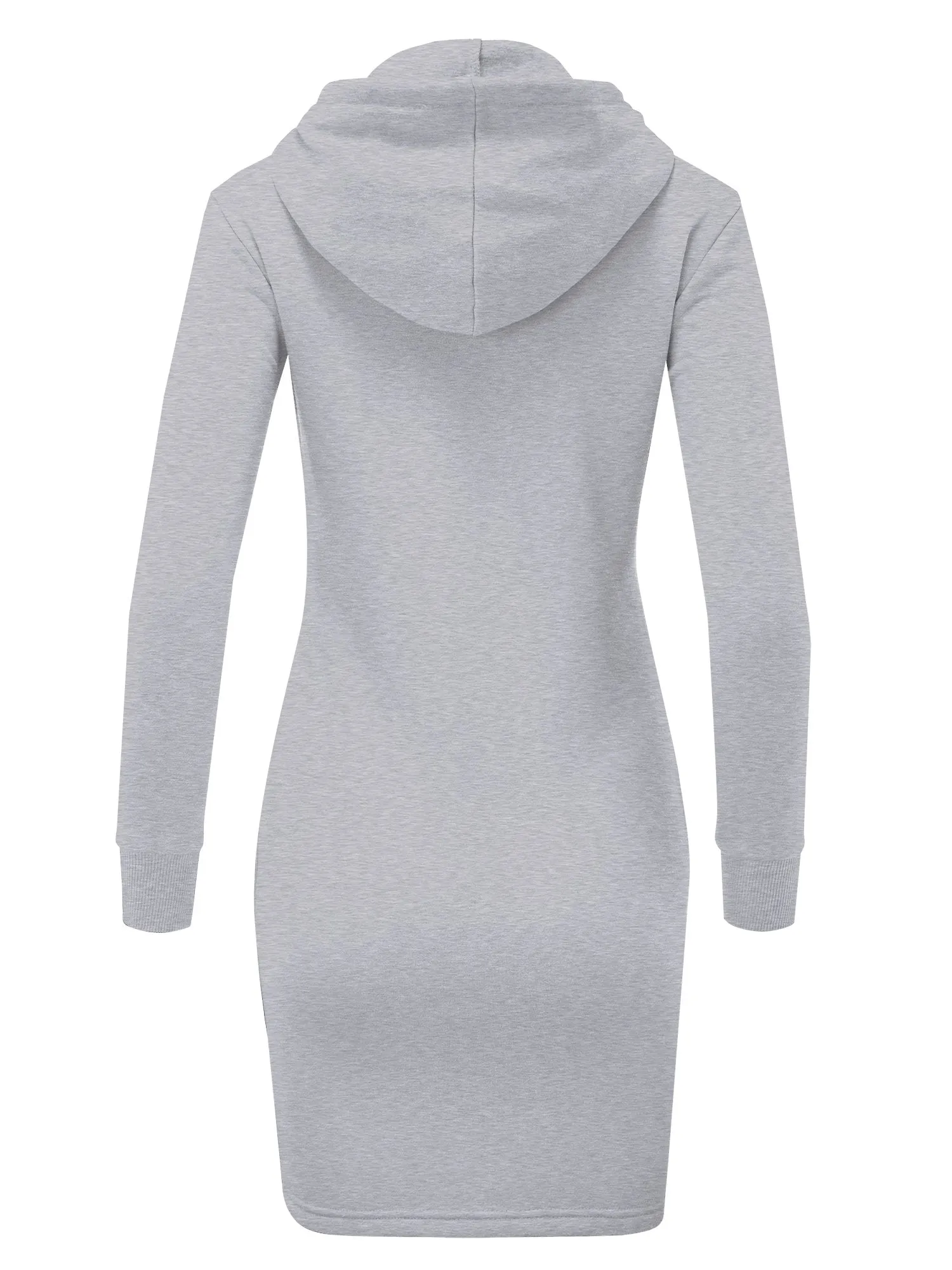 Women's Slim Fit Long Sleeve Fleece Sweater Dress (FWD1151)