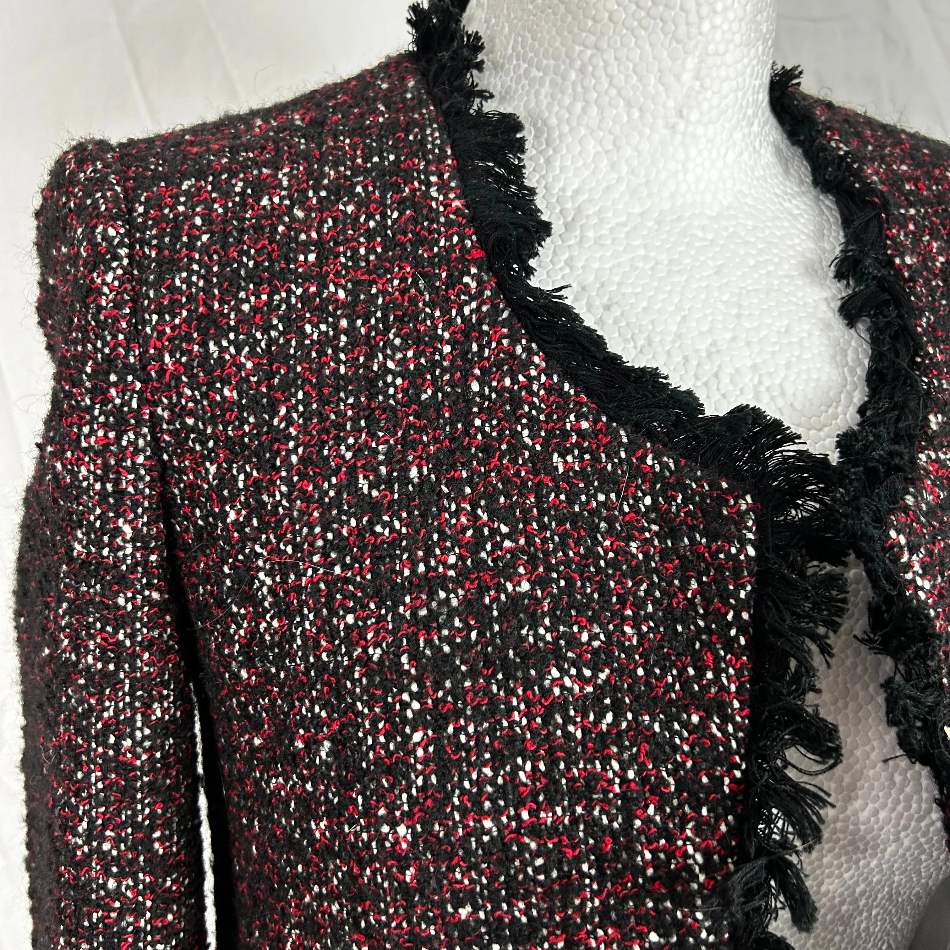 Zadig & Voltaire Black & Red Tweedy Volia Jacket XS